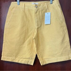 Men’s ONS 100% Cotton Golden Yellow Shorts